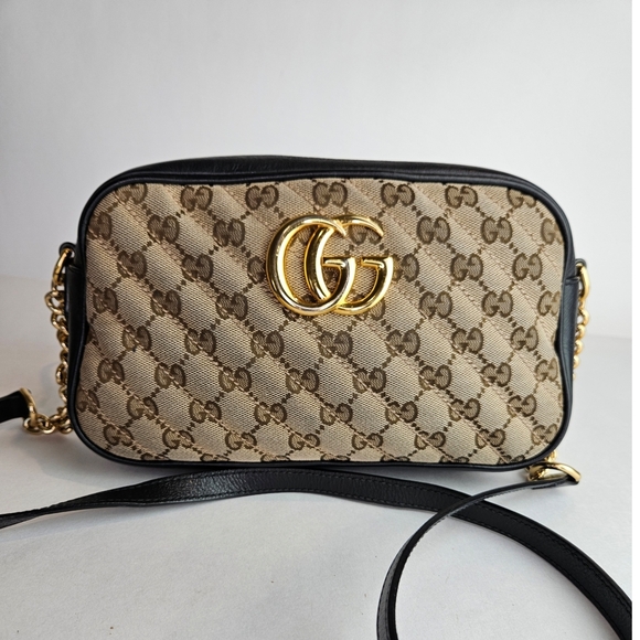 Authentic Gucci GG Diagonal Chain Shoulder bag # 4051M - Picture 1 of 7